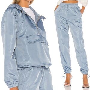 Lover’s + Friends Lydia Pullover & Jogger Pant Set in Blue Size Small